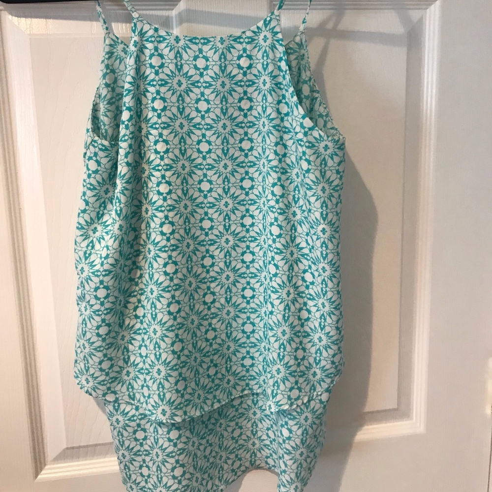 Spaghetti strap, flowing tank top